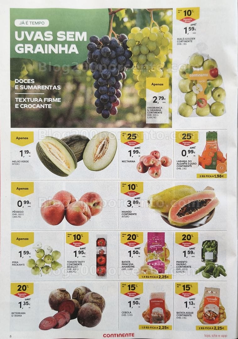 Antevisão Folheto CONTINENTE Promoções de 4 a 10 agosto