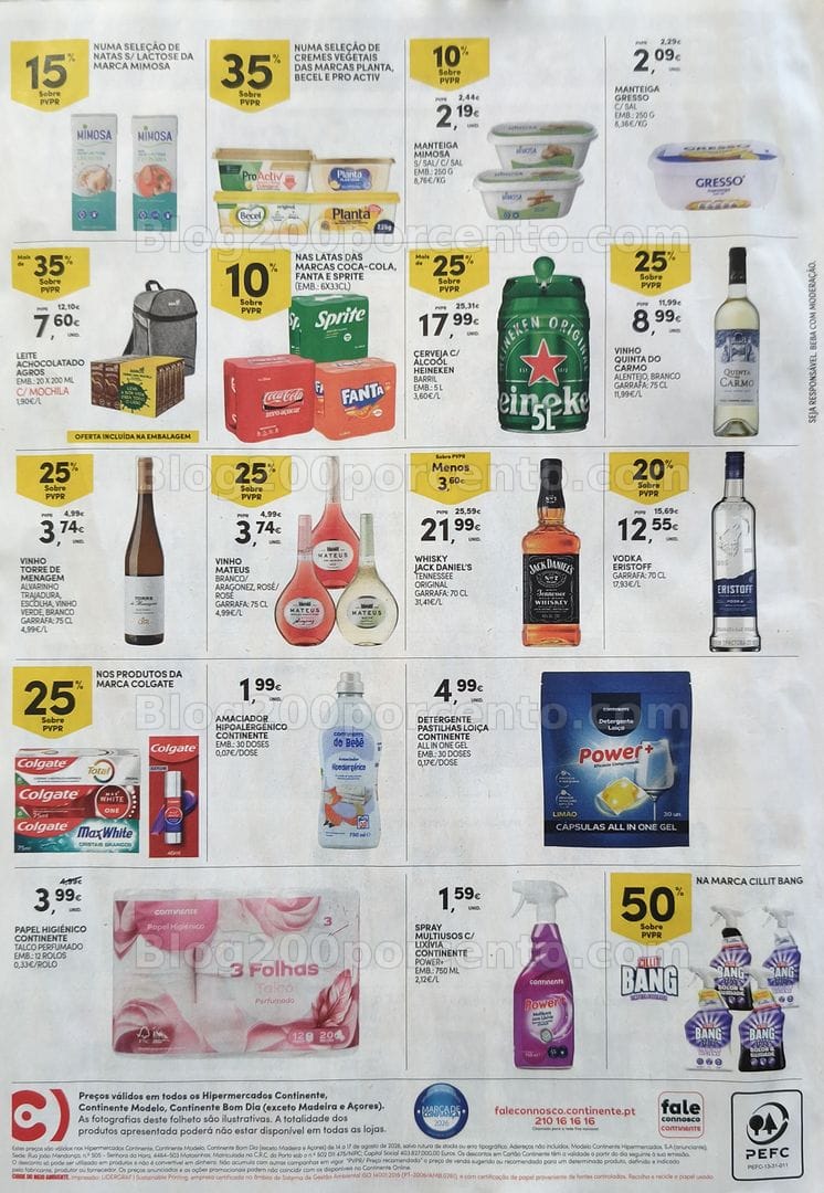 Antevisão Folheto CONTINENTE Promoções Fim de Semana - 14 a 17 agosto