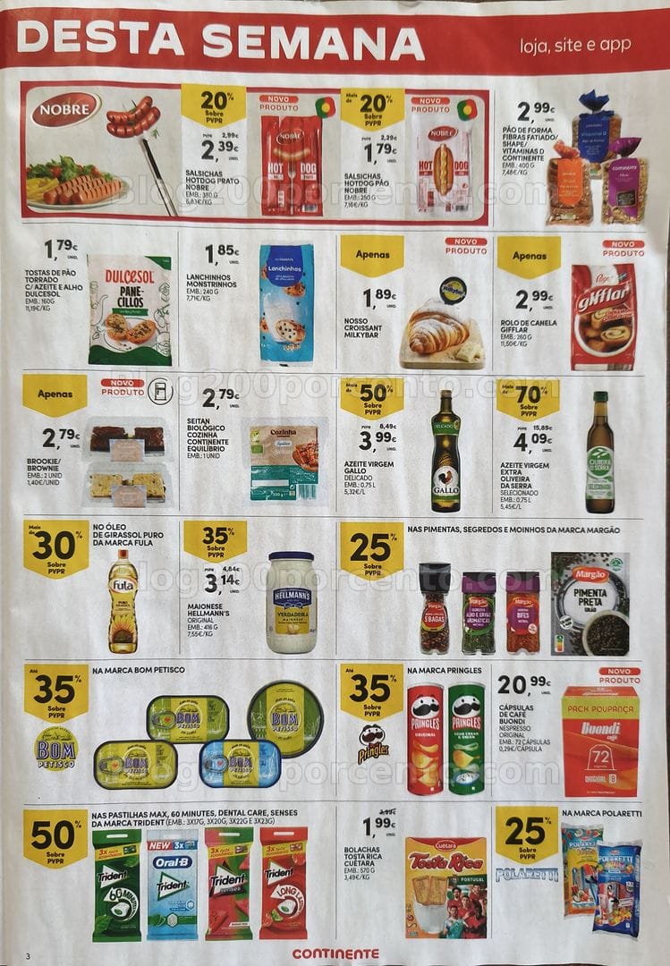 Antevisão Folheto CONTINENTE Promoções Fim de Semana - 21 a 24 agosto