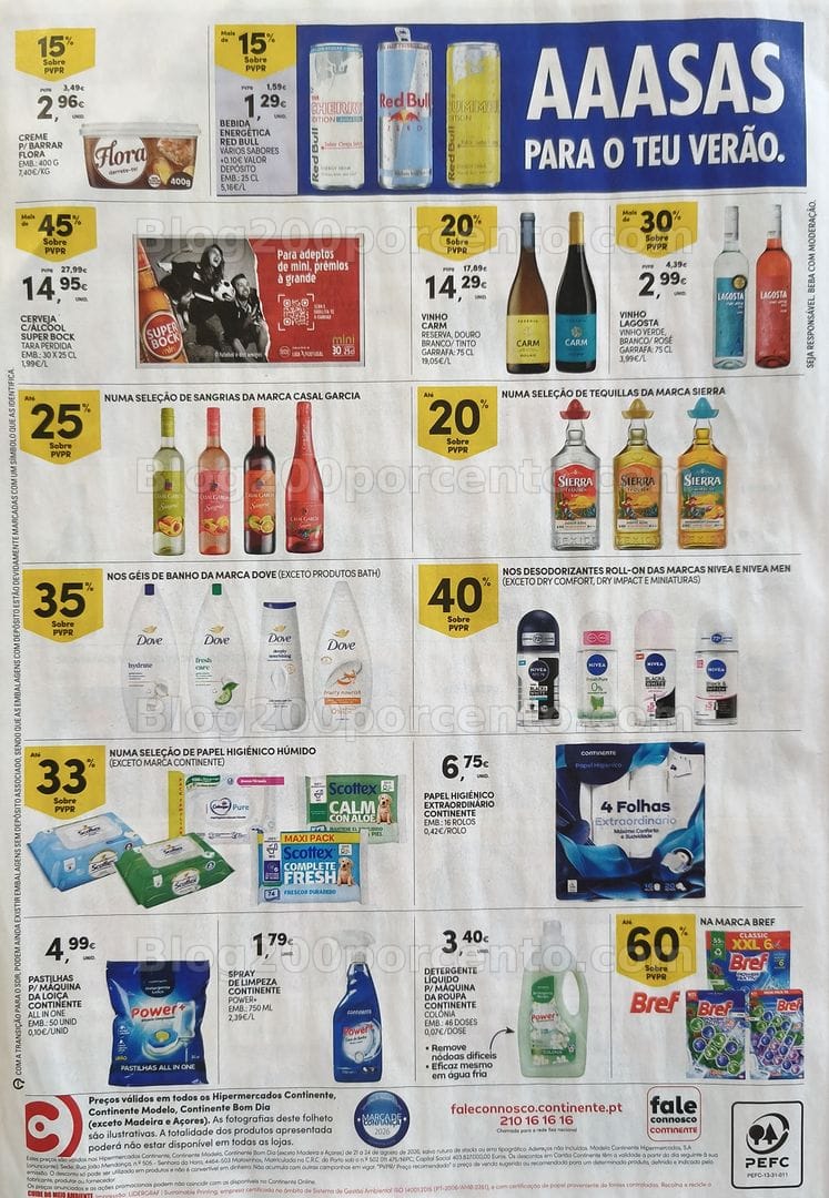 Antevisão Folheto CONTINENTE Promoções Fim de Semana - 21 a 24 agosto