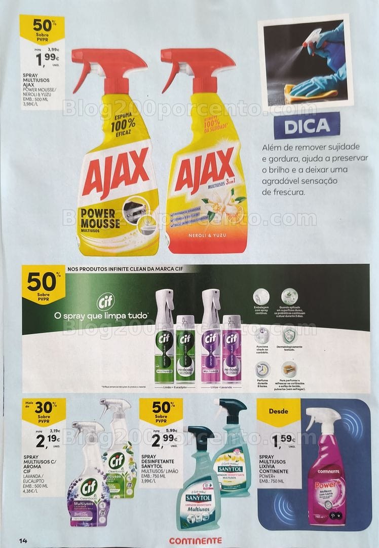 Antevisão Folheto CONTINENTE Especial Limpeza Promoções de 1 a 20 setembro