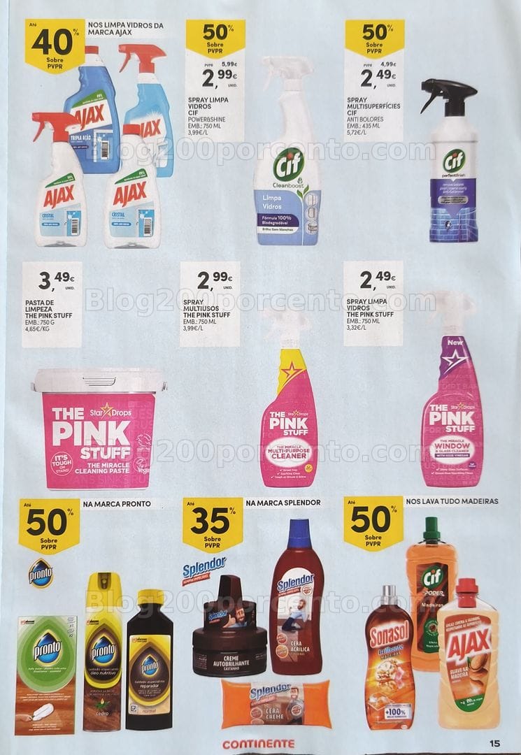 Antevisão Folheto CONTINENTE Especial Limpeza Promoções de 1 a 20 setembro