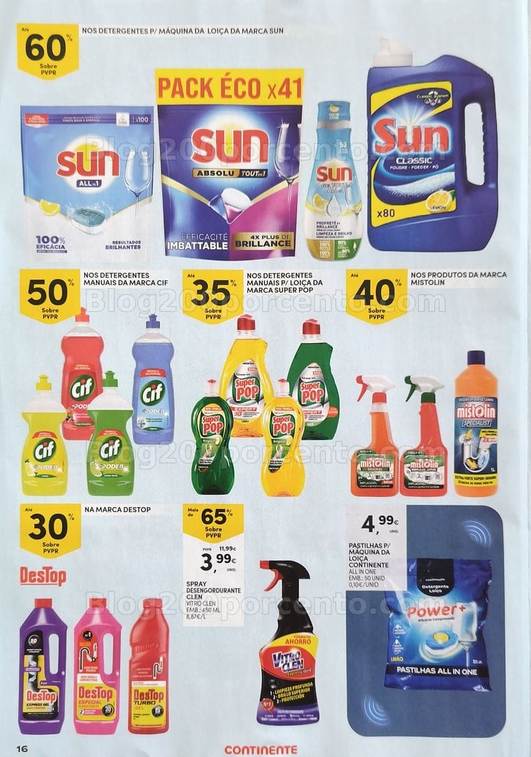 Antevisão Folheto CONTINENTE Especial Limpeza Promoções de 1 a 20 setembro