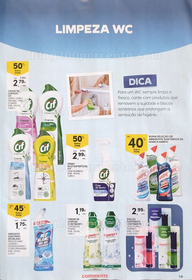 Antevisão Folheto CONTINENTE Especial Limpeza Promoções de 1 a 20 setembro