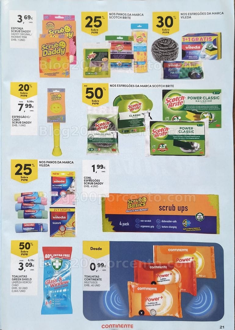 Antevisão Folheto CONTINENTE Especial Limpeza Promoções de 1 a 20 setembro