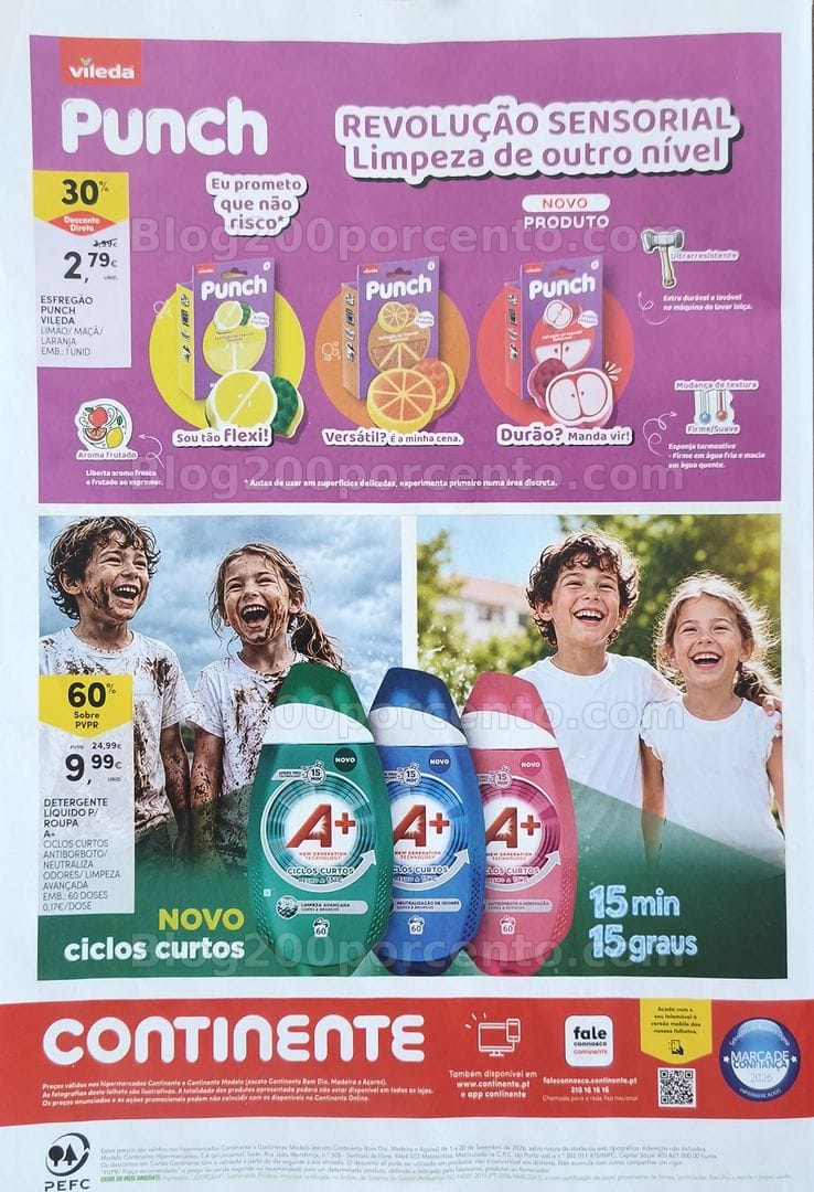 Antevisão Folheto CONTINENTE Especial Limpeza Promoções de 1 a 20 setembro
