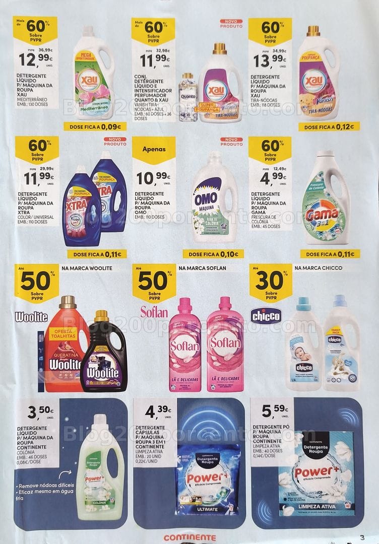 Antevisão Folheto CONTINENTE Especial Limpeza Promoções de 1 a 20 setembro