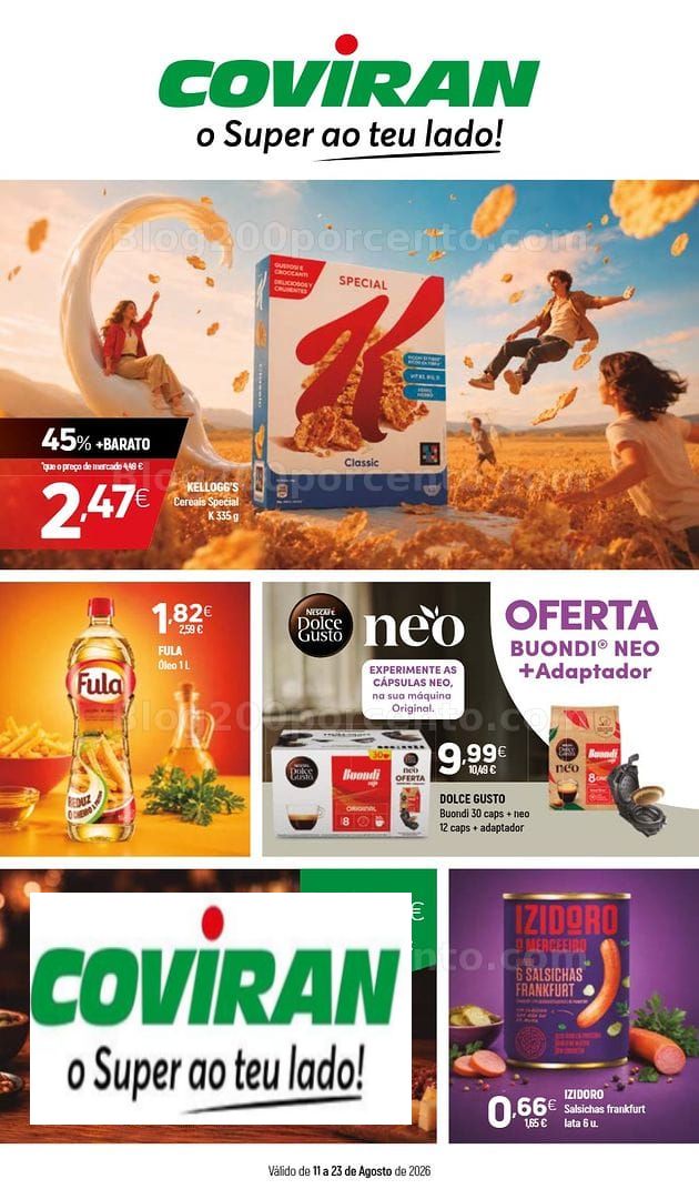 Antevisão Folheto COVIRAN Promoções de 11 a 25 agosto