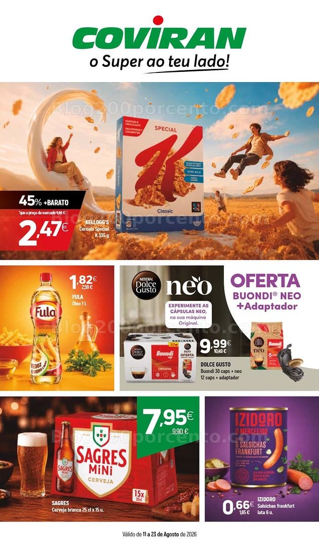 Antevisão Folheto COVIRAN Promoções de 11 a 25 agosto
