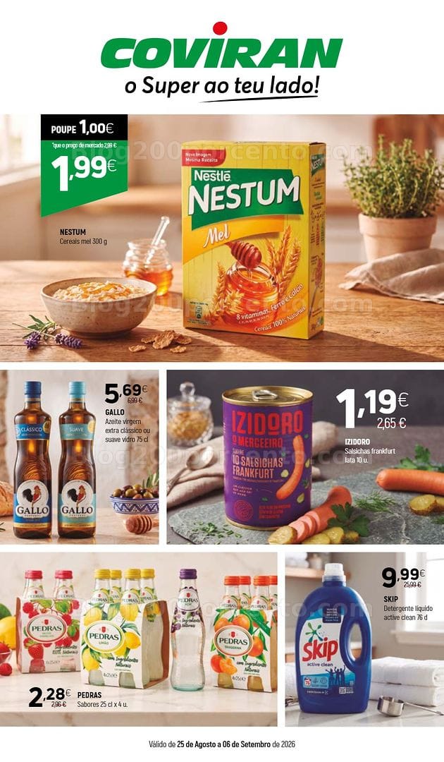 Antevisão Folheto COVIRAN Promoções de 25 agosto a 6 setembro