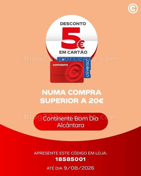 ALERTA - Novos cupões de desconto CONTINENTE Promoções de 3 a 9 agosto