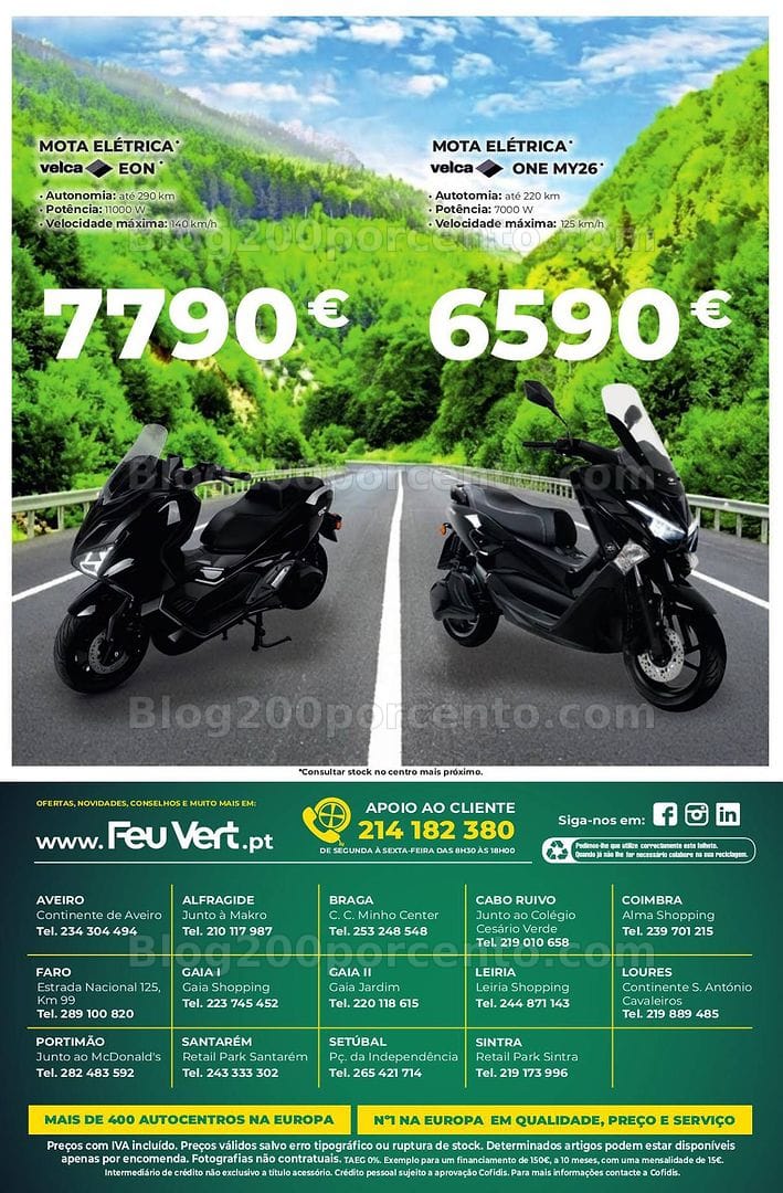 Antevisão Folheto FEU VERT Oficinas Promoções de 3 a 16 setembro