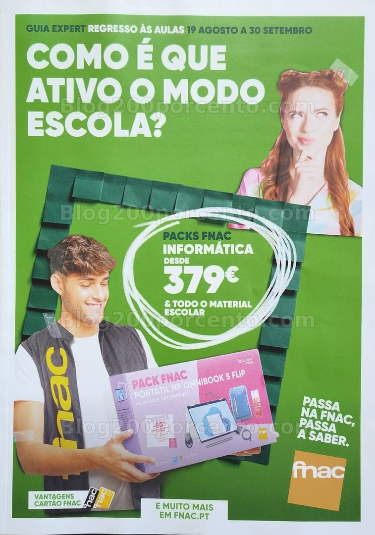 Antevisão Folheto FNAC Catálogo Regresso às Aulas Promoções de 19 agosto a 30 setembro