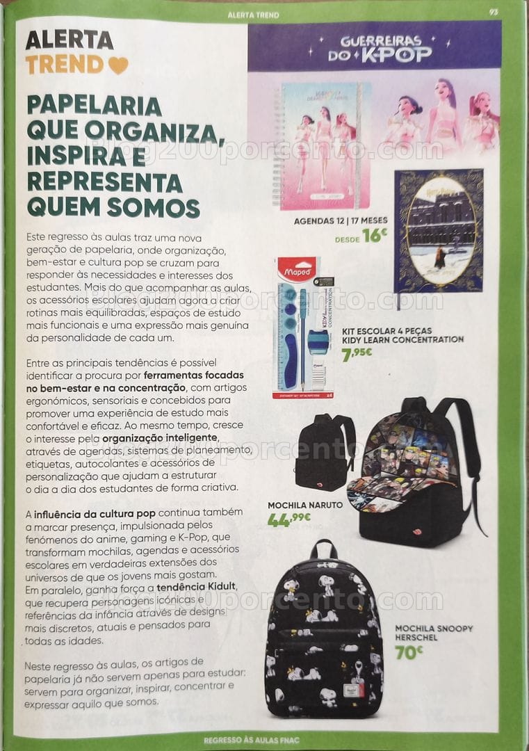 Antevisão Folheto FNAC Catálogo Regresso às Aulas Promoções de 19 agosto a 30 setembro