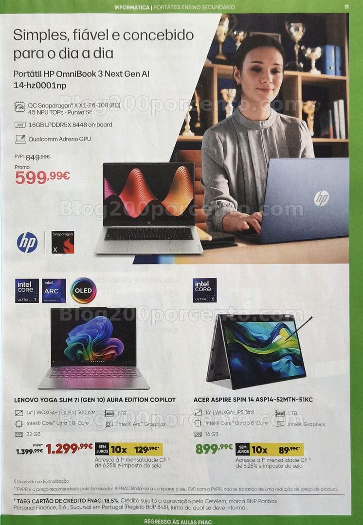 Antevisão Folheto FNAC Catálogo Regresso às Aulas Promoções de 19 agosto a 30 setembro