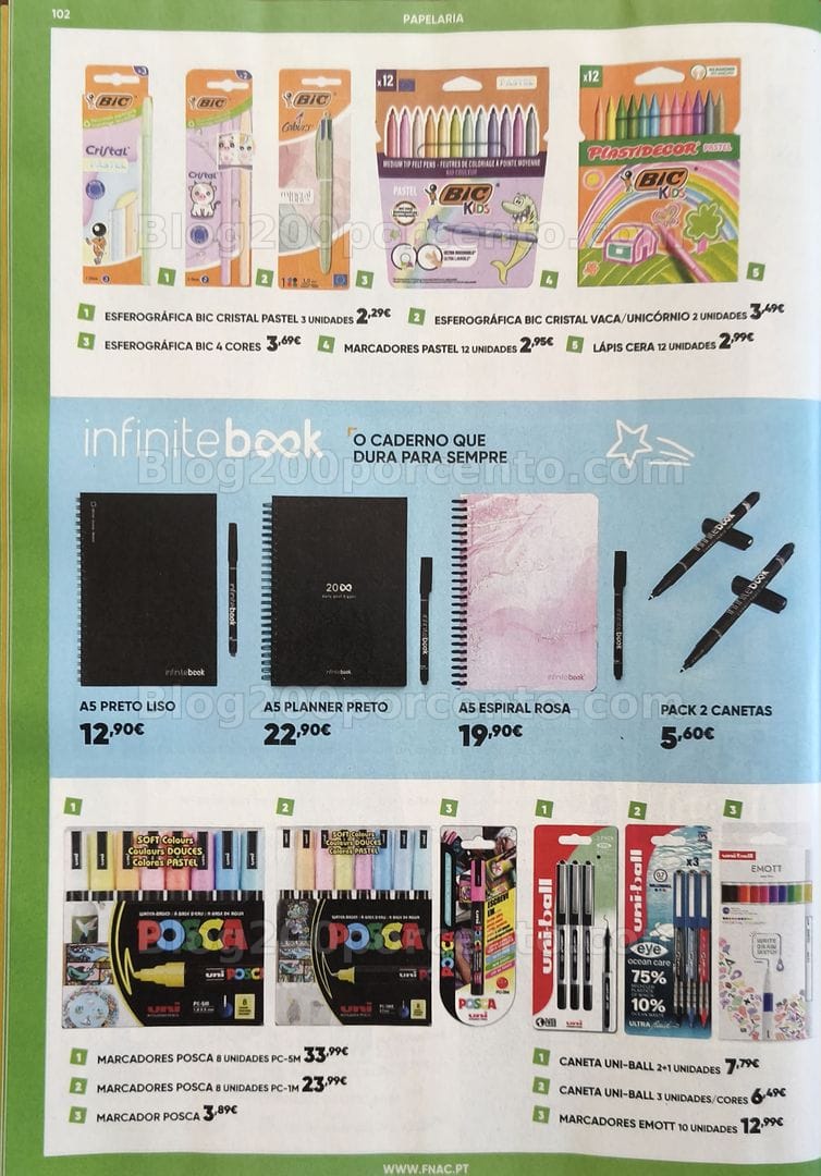 Antevisão Folheto FNAC Catálogo Regresso às Aulas Promoções de 19 agosto a 30 setembro