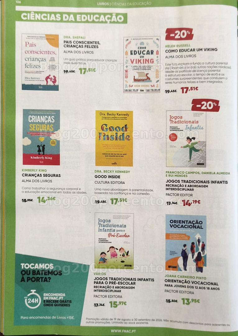 Antevisão Folheto FNAC Catálogo Regresso às Aulas Promoções de 19 agosto a 30 setembro