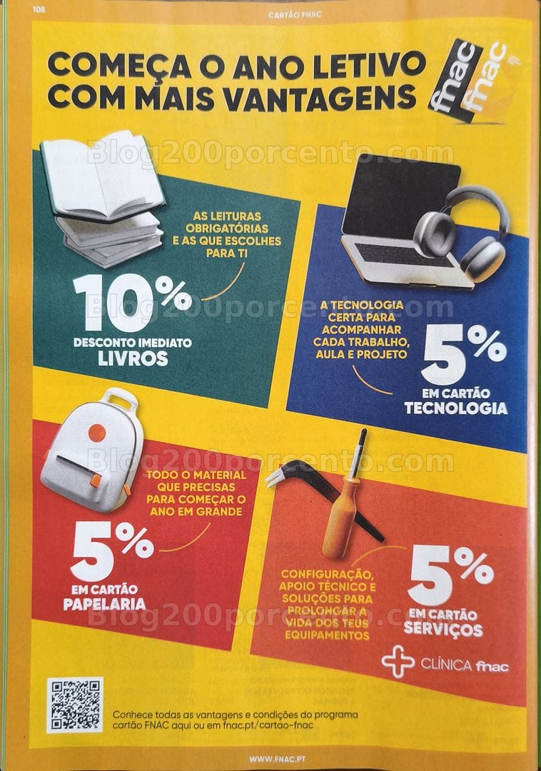 Antevisão Folheto FNAC Catálogo Regresso às Aulas Promoções de 19 agosto a 30 setembro