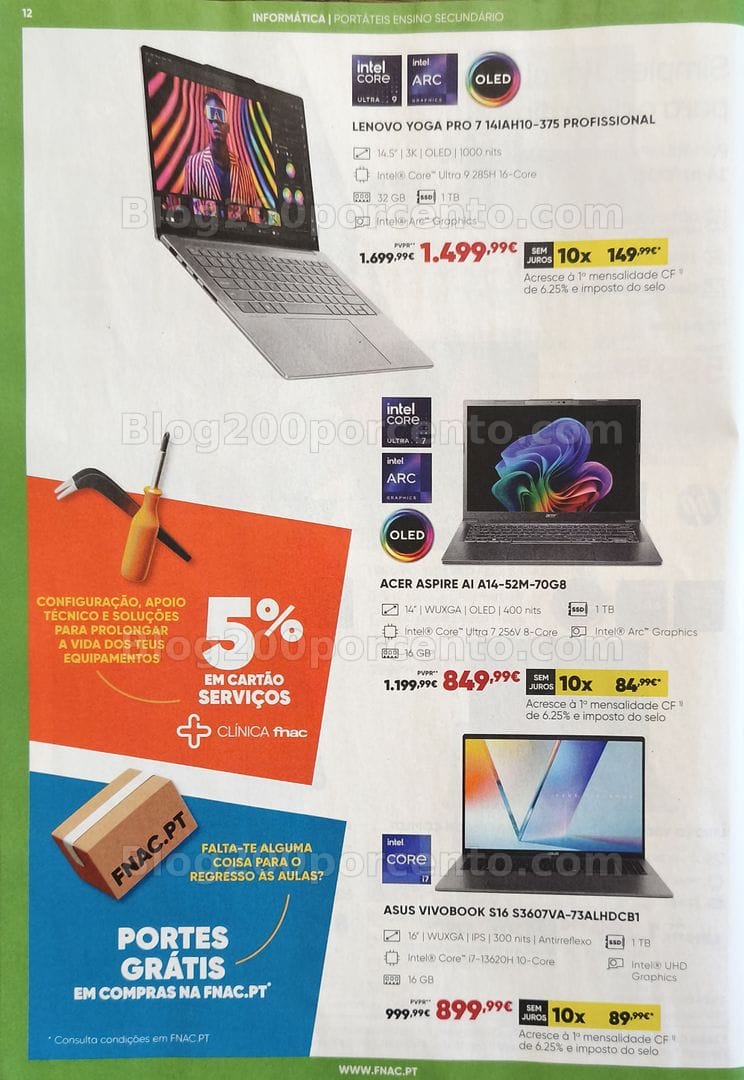 Antevisão Folheto FNAC Catálogo Regresso às Aulas Promoções de 19 agosto a 30 setembro