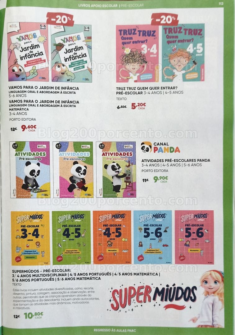 Antevisão Folheto FNAC Catálogo Regresso às Aulas Promoções de 19 agosto a 30 setembro