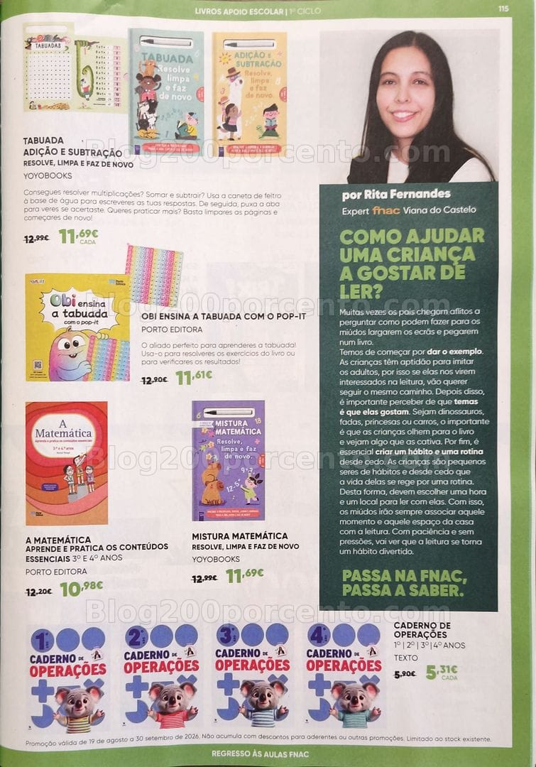 Antevisão Folheto FNAC Catálogo Regresso às Aulas Promoções de 19 agosto a 30 setembro