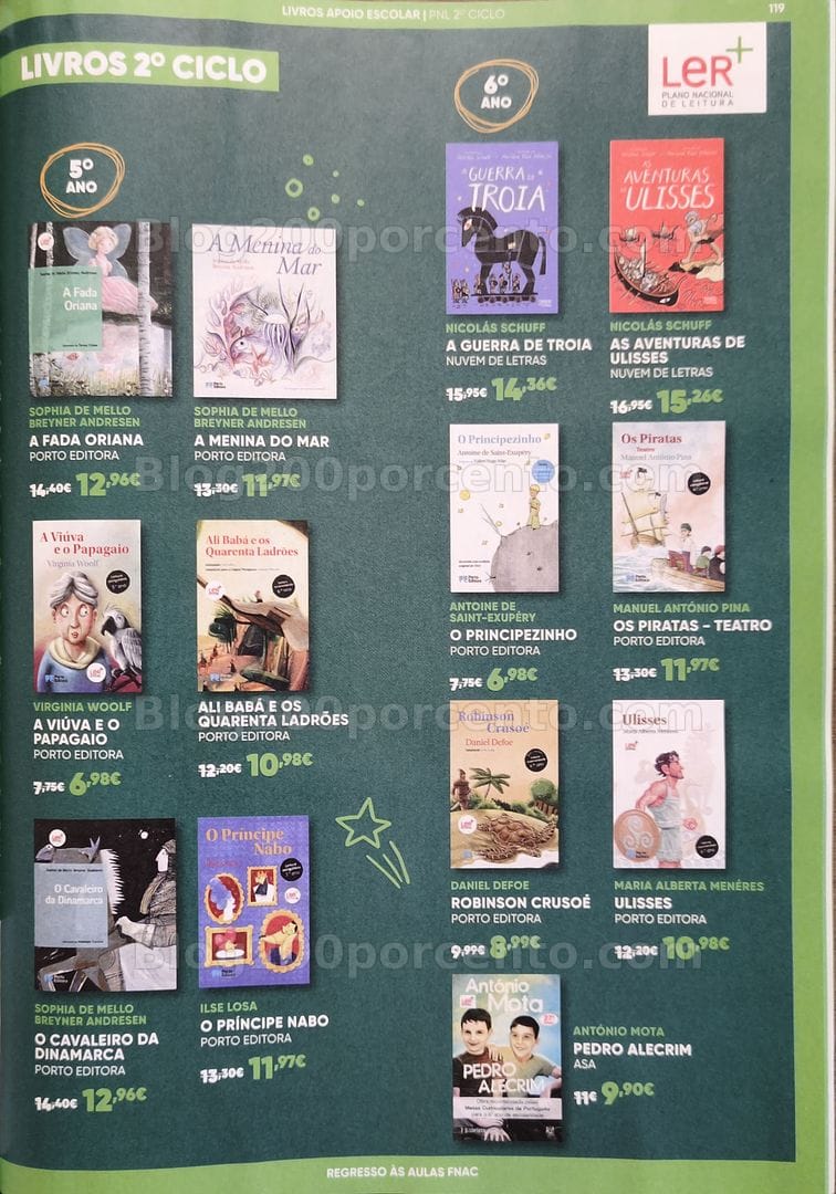 Antevisão Folheto FNAC Catálogo Regresso às Aulas Promoções de 19 agosto a 30 setembro
