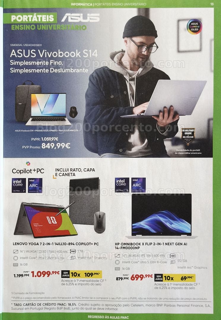 Antevisão Folheto FNAC Catálogo Regresso às Aulas Promoções de 19 agosto a 30 setembro