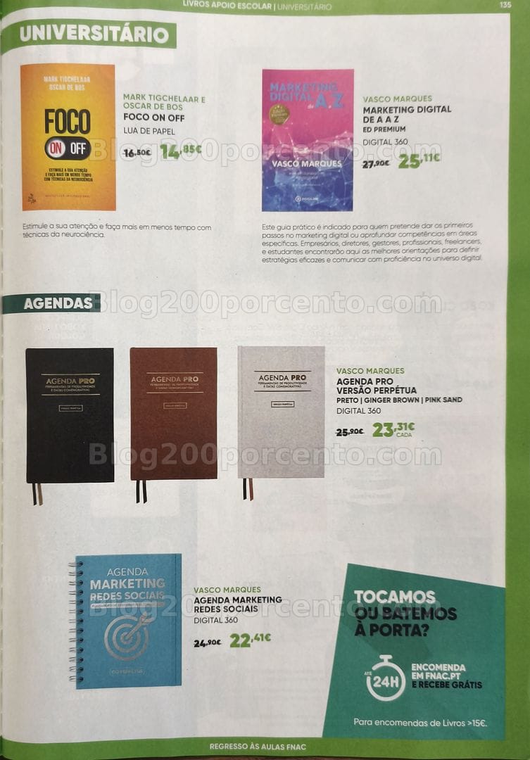 Antevisão Folheto FNAC Catálogo Regresso às Aulas Promoções de 19 agosto a 30 setembro