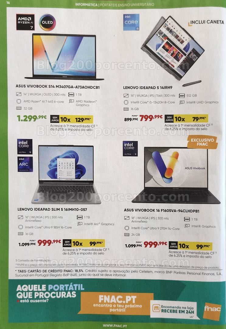 Antevisão Folheto FNAC Catálogo Regresso às Aulas Promoções de 19 agosto a 30 setembro