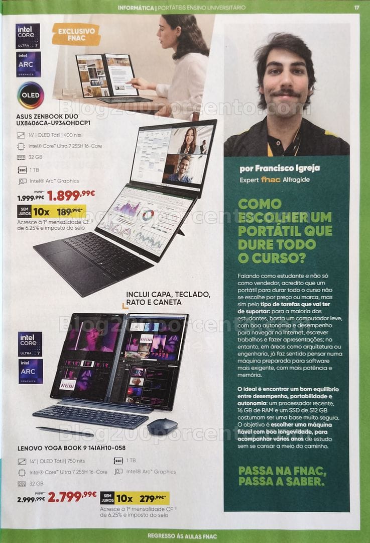 Antevisão Folheto FNAC Catálogo Regresso às Aulas Promoções de 19 agosto a 30 setembro