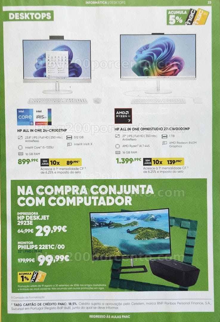 Antevisão Folheto FNAC Catálogo Regresso às Aulas Promoções de 19 agosto a 30 setembro