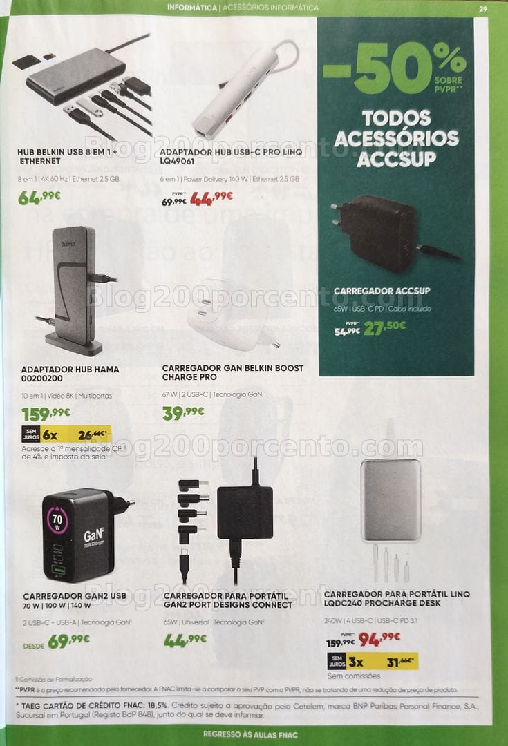 Antevisão Folheto FNAC Catálogo Regresso às Aulas Promoções de 19 agosto a 30 setembro
