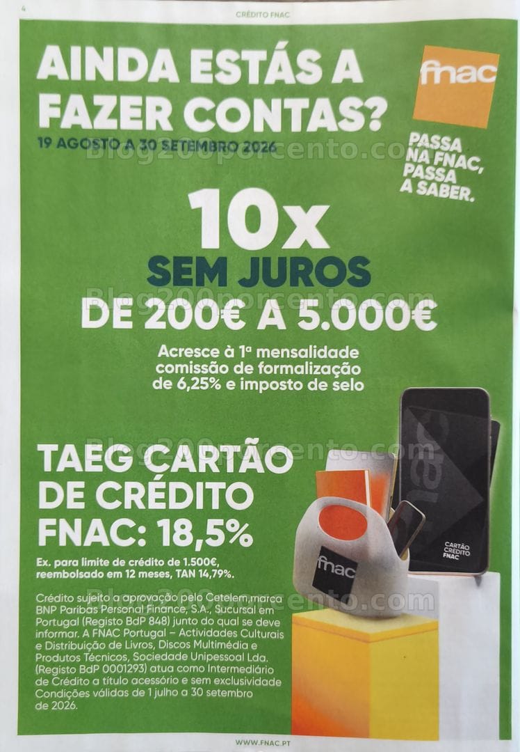 Antevisão Folheto FNAC Catálogo Regresso às Aulas Promoções de 19 agosto a 30 setembro