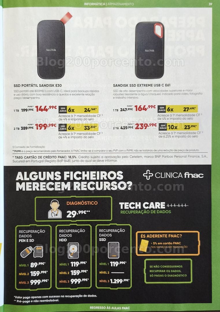 Antevisão Folheto FNAC Catálogo Regresso às Aulas Promoções de 19 agosto a 30 setembro