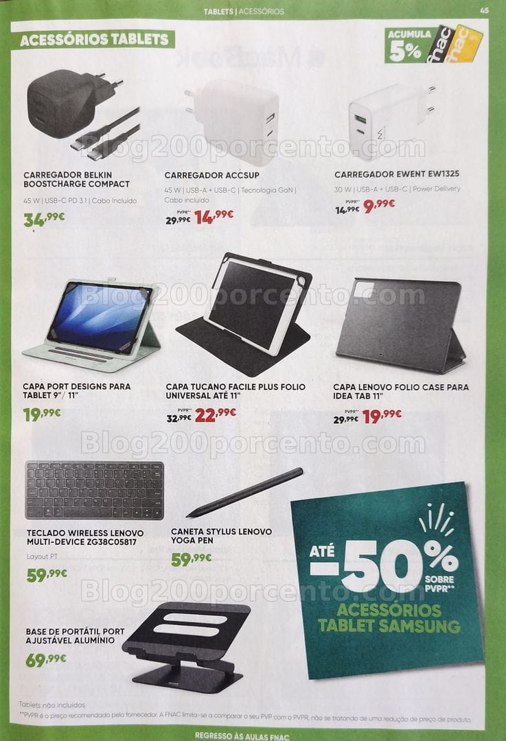 Antevisão Folheto FNAC Catálogo Regresso às Aulas Promoções de 19 agosto a 30 setembro