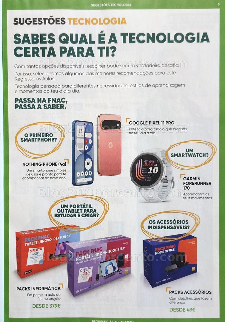 Antevisão Folheto FNAC Catálogo Regresso às Aulas Promoções de 19 agosto a 30 setembro