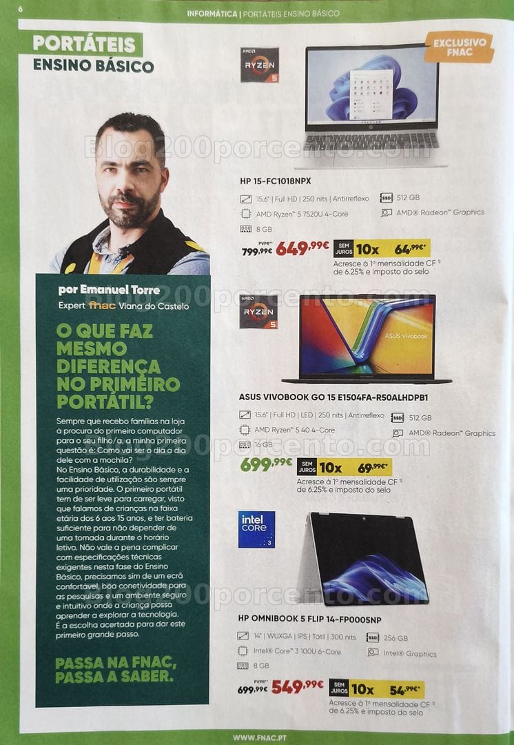 Antevisão Folheto FNAC Catálogo Regresso às Aulas Promoções de 19 agosto a 30 setembro