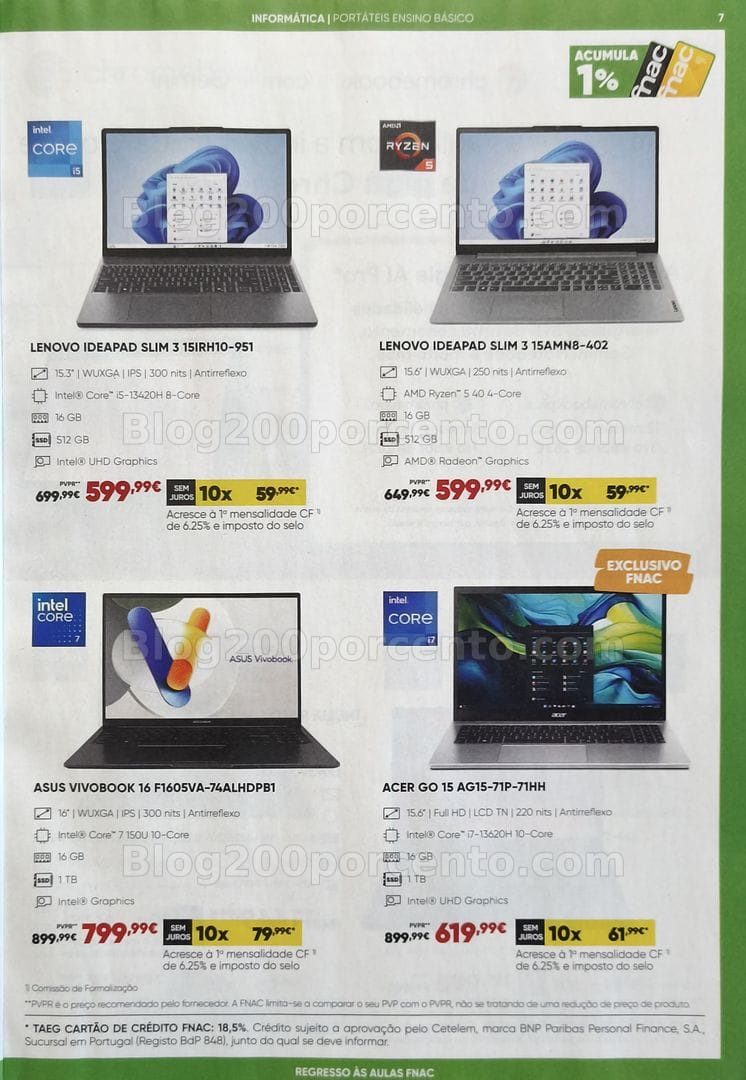 Antevisão Folheto FNAC Catálogo Regresso às Aulas Promoções de 19 agosto a 30 setembro