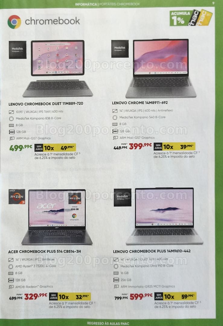 Antevisão Folheto FNAC Catálogo Regresso às Aulas Promoções de 19 agosto a 30 setembro