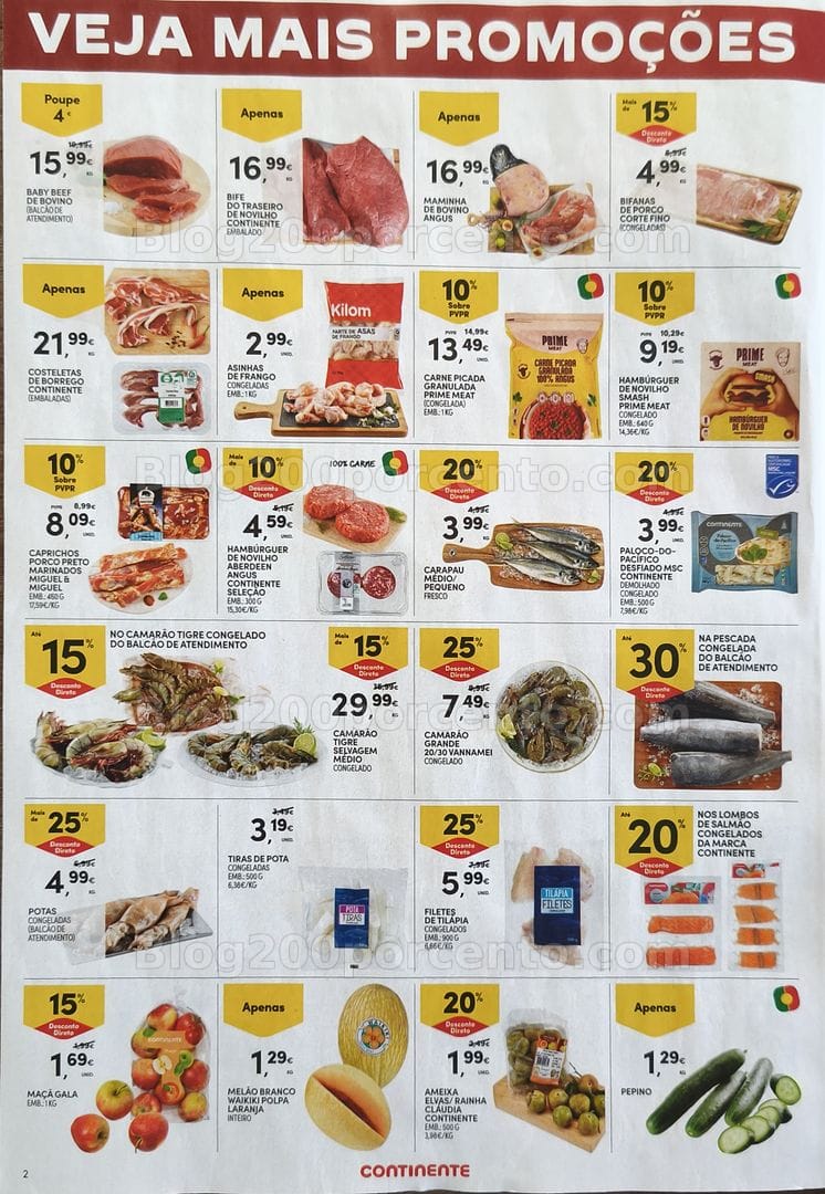 Antevisão Folheto CONTINENTE Promoções Fim de Semana - 7 a 10 agosto