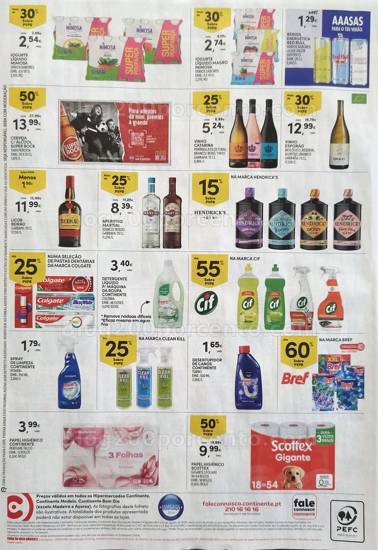 Antevisão Folheto CONTINENTE Promoções Fim de Semana - 7 a 10 agosto