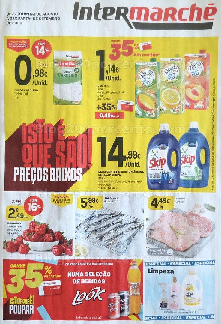 Antevisão Folheto INTERMARCHÉ Promoções de 27 agosto a 2 setembro