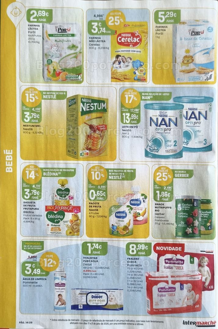 Antevisão Folheto INTERMARCHÉ Promoções de 27 agosto a 2 setembro