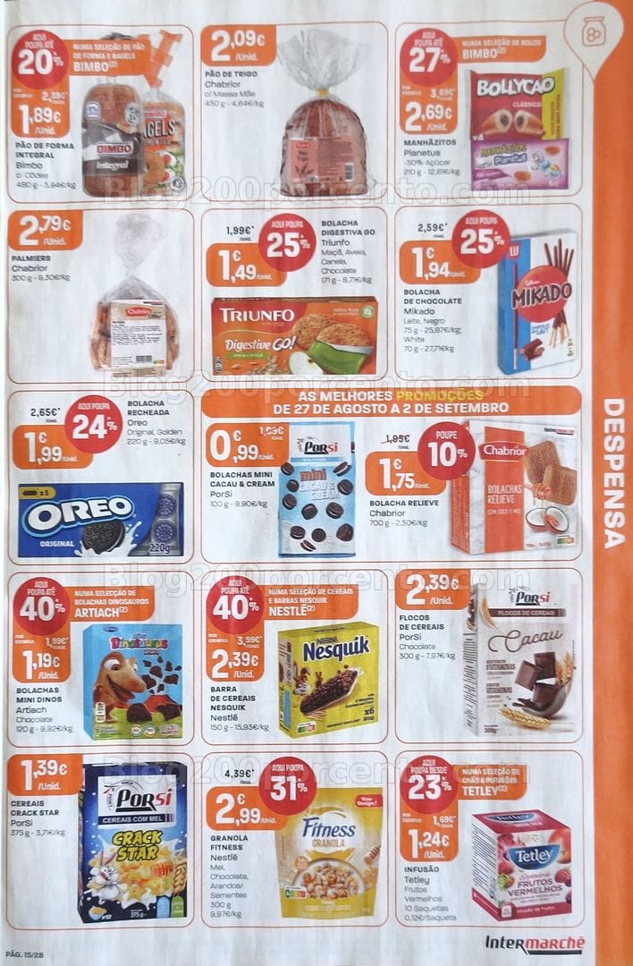 Antevisão Folheto INTERMARCHÉ Promoções de 27 agosto a 2 setembro