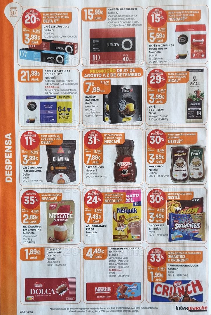 Antevisão Folheto INTERMARCHÉ Promoções de 27 agosto a 2 setembro