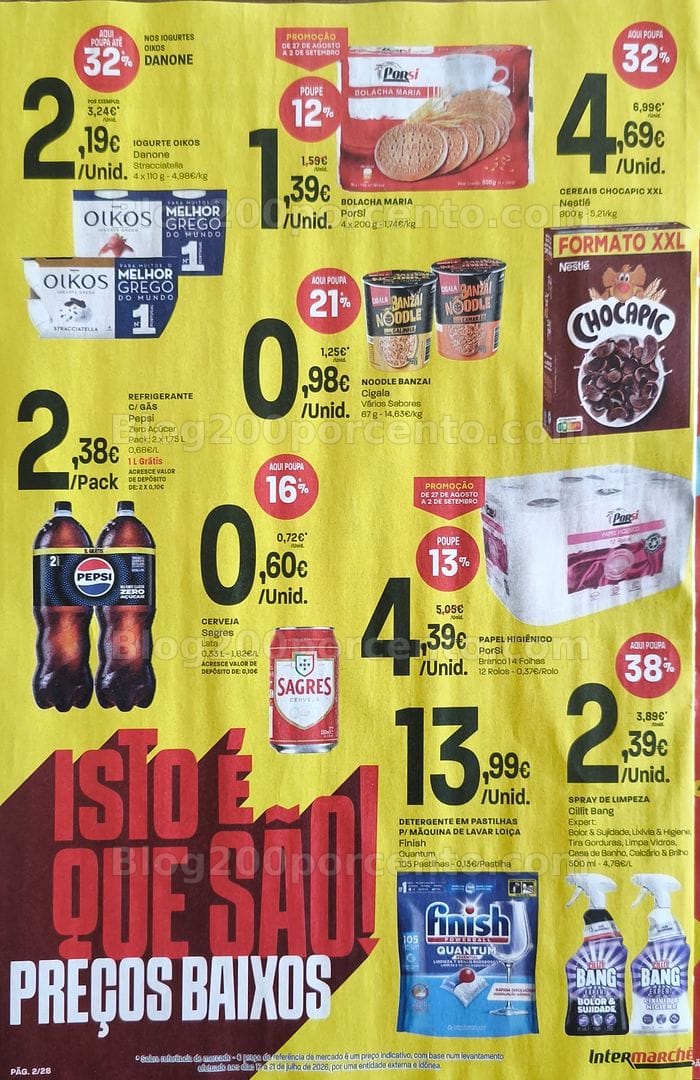 Antevisão Folheto INTERMARCHÉ Promoções de 27 agosto a 2 setembro