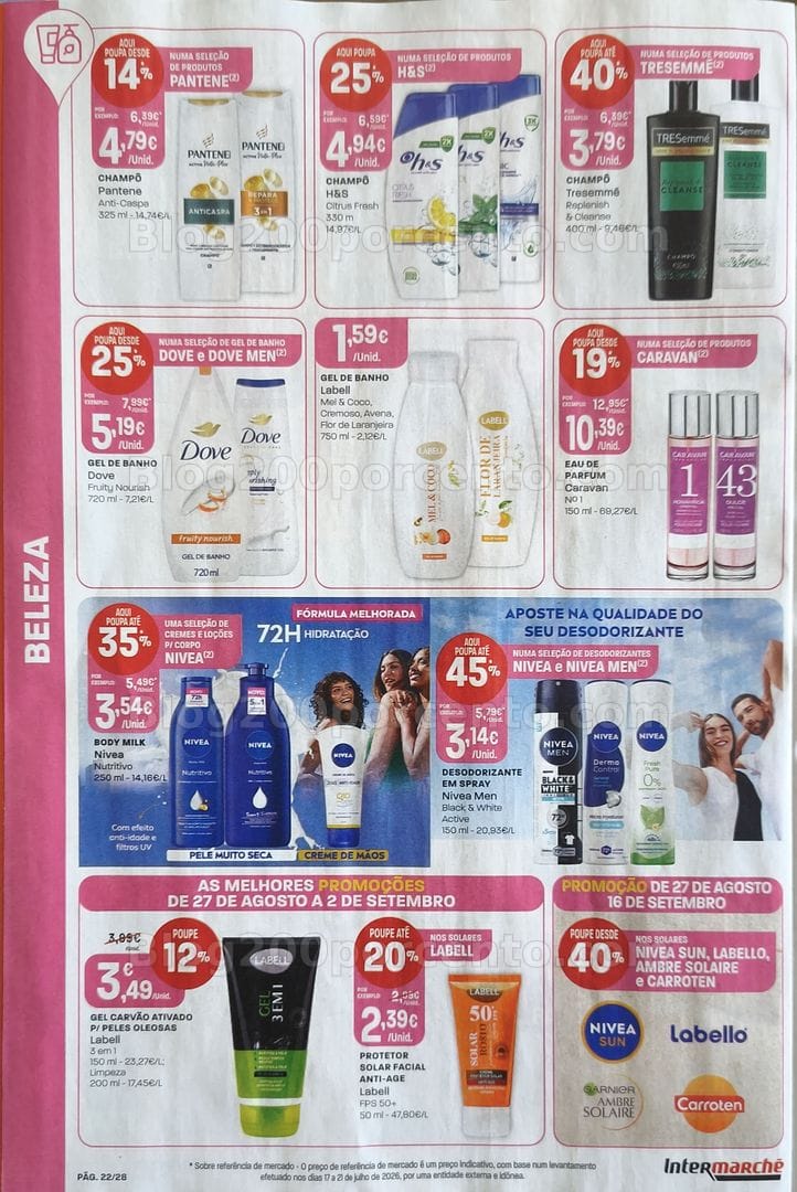 Antevisão Folheto INTERMARCHÉ Promoções de 27 agosto a 2 setembro