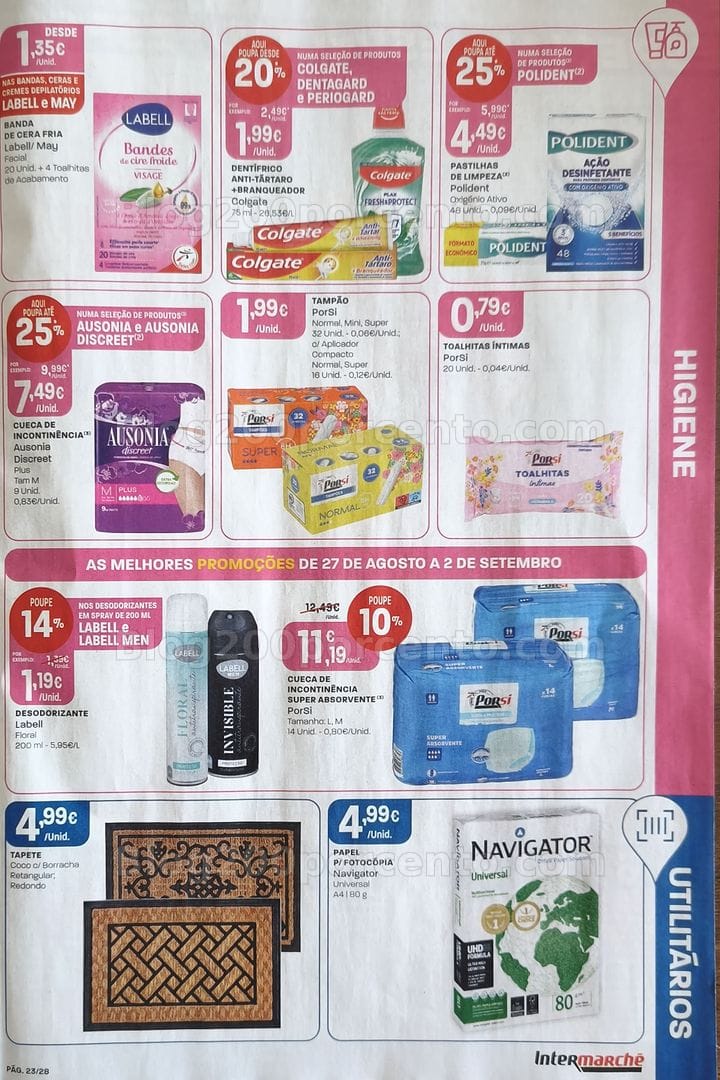 Antevisão Folheto INTERMARCHÉ Promoções de 27 agosto a 2 setembro