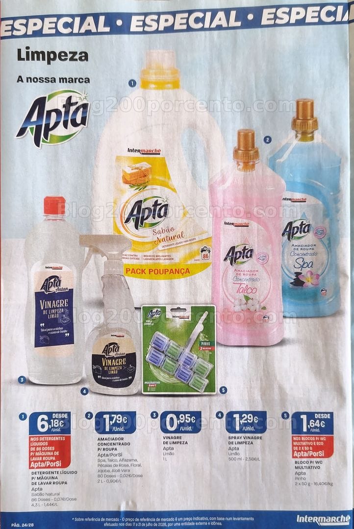 Antevisão Folheto INTERMARCHÉ Especial Limpeza Promoções de 27 agosto a 2 setembro
