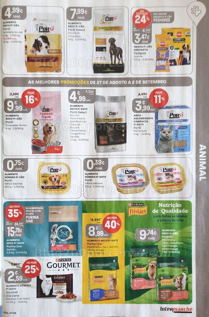 Antevisão Folheto INTERMARCHÉ Promoções de 27 agosto a 2 setembro